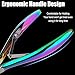 LePinko Professional Cuticle Trimmer kit, Super Sharp Dead Skin Clipper, Labor-saving Cuticula Remover for Fingernail Toenail, Home Salon Use, 7mm Jaw, Rainbow Color