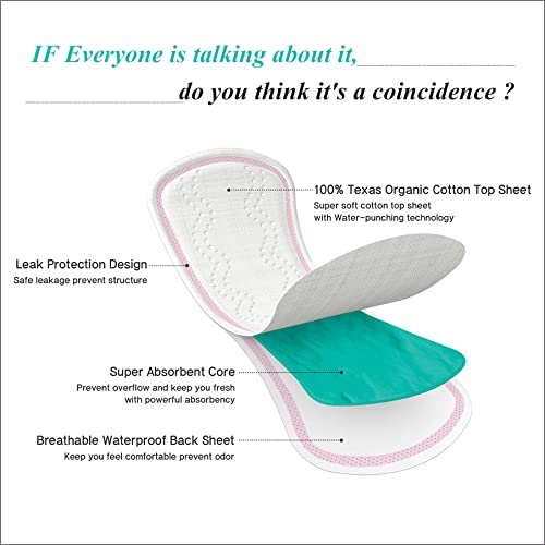 Tinkle Eco-Luxe Organic Biodegradable Panty Liners for Girls & Women Daily Use, Natural Soft Cotton Ultra-Thin, 155mm, Small, 60 Liners, For Discharge Leakage Spotting & Odour... - Image 4