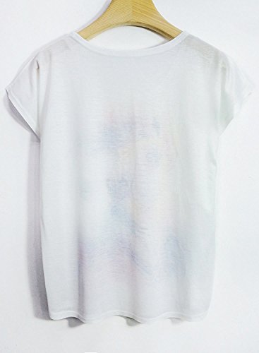 Futurino Women's Dream Mysterious Horse Print Short Sleeve Tops Casual Tee (Xl, Pony311) #TOP2