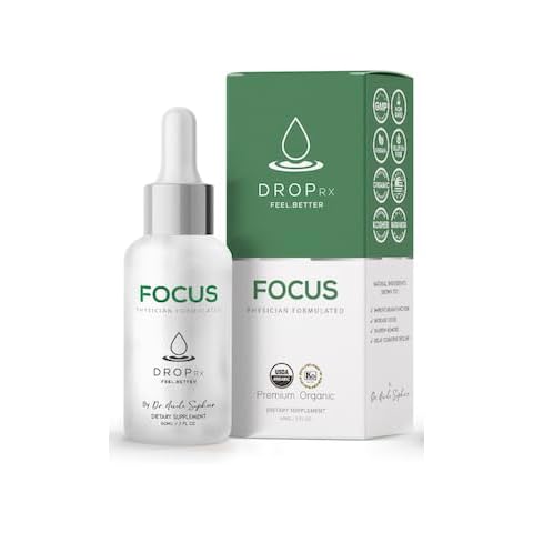 DROP RX FEEL. BETTER. Cognitive Wellness Drops Cover