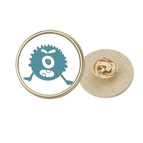 Broche ronde en métal doré pour sublimer vos vestes d'hiver