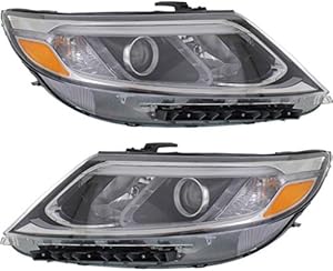 For 2014 2015 Kia Sorento Headlight Driver and Passenger Side CAPA Certified w/Bulbs KI2502164 KI2503164 | 92101-1U500, 92102-1U500 ;LX; Halogen; w/Auto Level Control