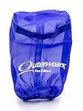Outerwears Air Filter Wrap, Pre Filter, 3-1/2 in OD, 6 in Tall, Top, Polyester, Blue,...