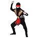 W WIDMANN MILANO Party Fashion - Children's Ninja Costume with Weapon Set, Japanese Warrior, Warrior