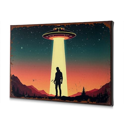Tableau sur toile extraterrestre 20x30cm pour décoration originale - 2