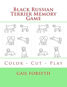Paperback Black Russian Terrier Memory Game: Color - Cut - Play Book