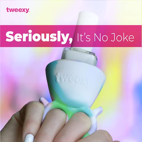 Tweexy Wearable Nail Polish Holder Ring, Fingernail Polishing Tool, Manicure And Pedicure Accessories (Unicorn) #TOP2
