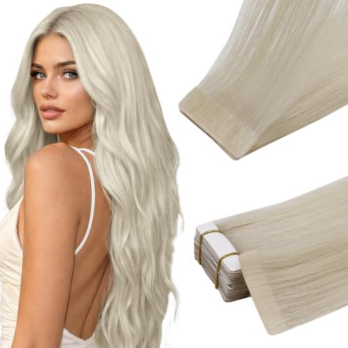 Image of Full Shine Injected Hair Extensions, 1000A Ivory Blonde, 16 Inch