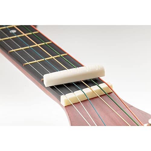 Musiclily Slotted 12 Strings Folk Acoustic Guitar Buffalo Bone Neck Nut, 49X6X9.2/8.7Mm (Pack Of 2) #TOP5