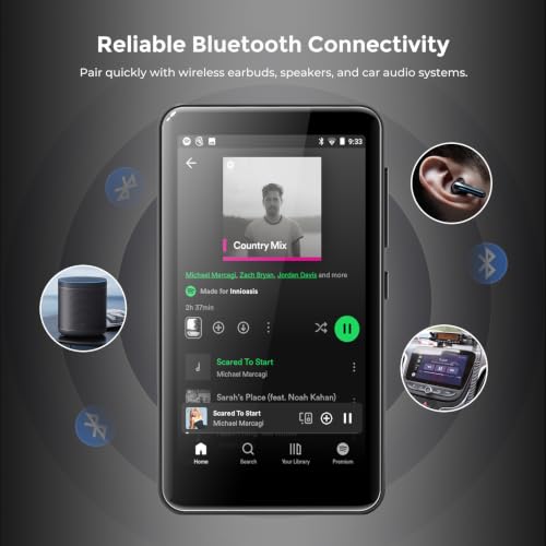Image of innioasis G1 80GB MP3 Player with Bluetooth and WiFi, Spotify Music Player