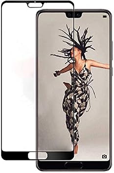 Microcase Huawei P20 Pro Tam Kaplayan  er eveli Tempered Ekran Koruyucu - Siyah