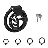 ZeeKoug 4 Anillos Intercambiables, cómodos de Usar, Regalo de Pareja, Jaula Deportiva de tamaño M Negra, Accesorios de Equipo de Yoga para el hogar