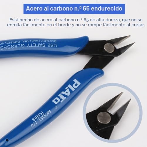 Miniatura 4 de Achanfly 2 Piezas Alicates De Corte Diagonal Pinzas De Corte Lateral Alicates Corte Precision Mini Cortador De Alambre Diagonal Para Reparación Electrónica, Línea De Proceso De Corte