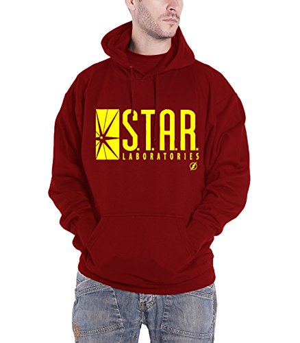 Image of The Flash TV-Series Men's Kapuzenpullover Hooded Sweatshirt, Red, L