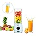 Produktbild Elektrischer Standmixer für Frutta und Smoothie, tragbarer Standmixer, Tischmixer, Glasmixer, 6 Klingen aus Edelstahl, 420 ml, USB