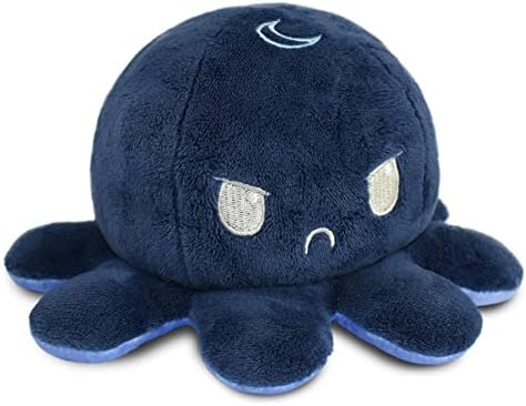 TeeTurtle - The Original Reversible Octopus Plushie - Day + Night - Cute Sensory Fidget Stuffed Animals That Show Your Mood