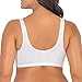 Fruit of the Loom Women's Front Close Builtup Sports Bra, White, 36