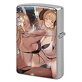 銅製ライターケース アニメ風 ZIPPO兼用 金属製おしゃれ 美しい キャラクター柄 グラブル クビラ アニラ 十二神将 水着 収納 防錆 たばこ用具 ＜アニメ愛好者,アニメ好き>小物 グッズ 交換用外側 傷からライターを全面保護