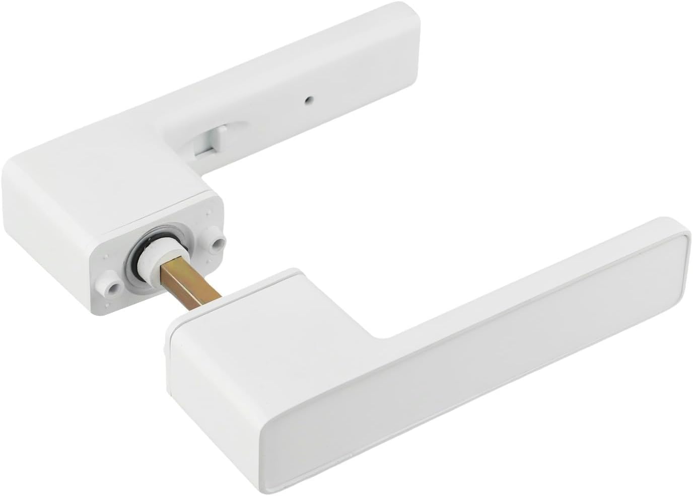 Magnetic Silent Lock For Indoor Doors Including Bedroom Use, With Integrated Zinc Alloy Design And Noiseless Closing Mechanism(White)