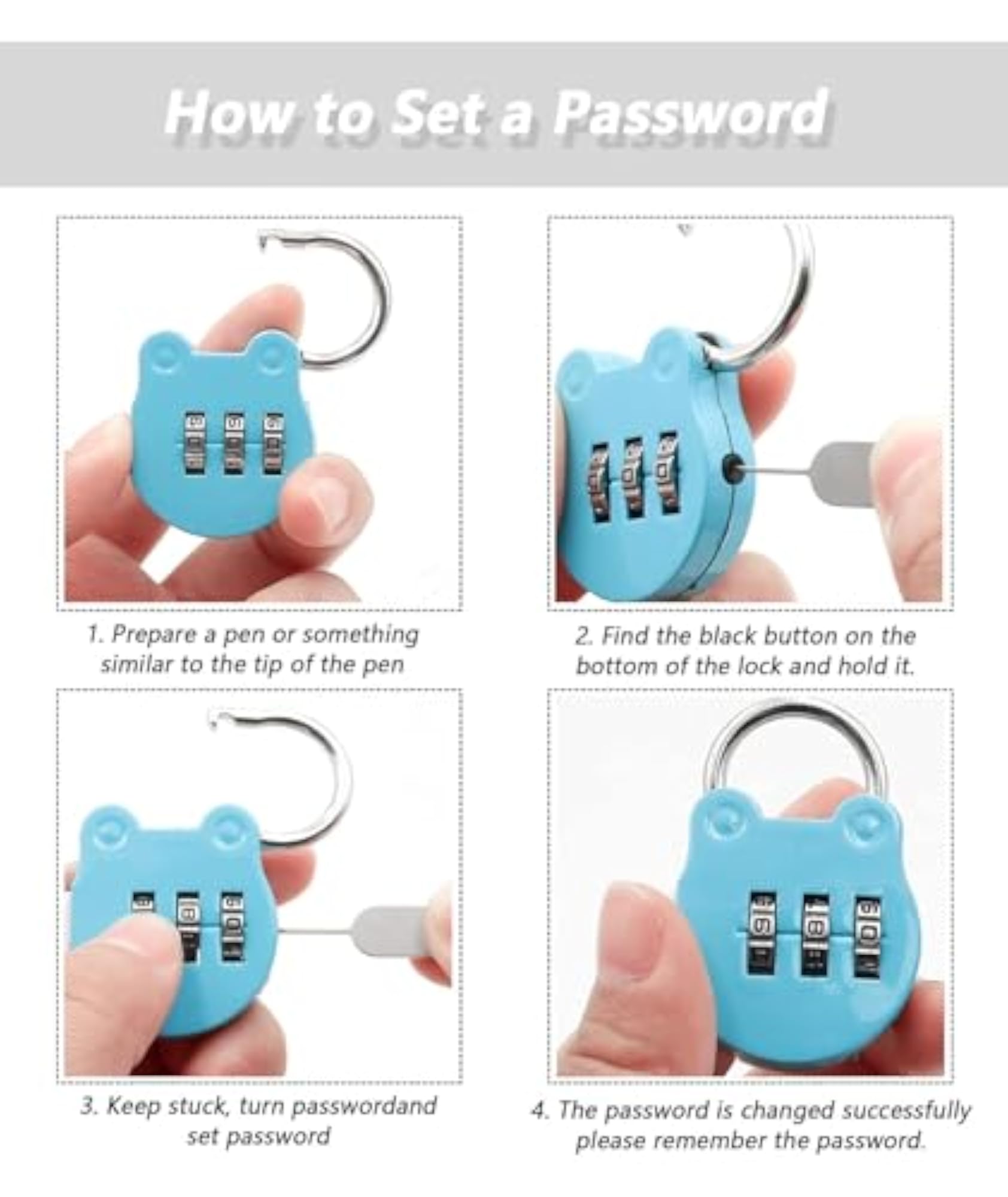 6 Pcs Number Lock, TSA Locks for Luggage