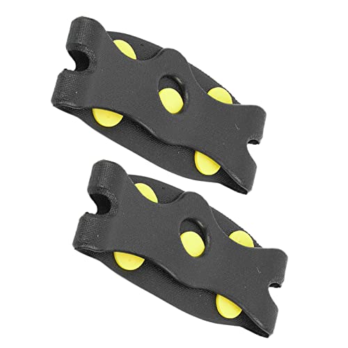 Yctze 1 par de Crampones de Garra de Resorte Antideslizantes de 5 Dientes para Exteriores para Zapatos de esquí para Hielo, Accesorio de Equipo de Escalada de Montaña Funda para