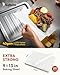Katbite 200Pcs 9x13 inch Heavy Duty Parchment Paper Sheets, Precut Parchment Paper for Quarter Sheet Pans Liners, Baking Cookies, Bread, Meat, Pizza, Toaster Oven (9