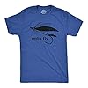 Crazy Dog Mens T Shirt Funny Fishing Joke Tees Novelty Fisherman Shirts