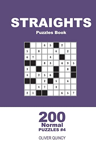 Straights Puzzles Book - 200 Normal Puzzles 9x9 (Volume 4)
