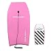 Grande Juguete Body Board 37" with EPS Core Slick Bottom and Leash for Kids and Adults (Pink)