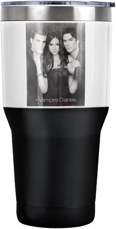 Vampire Diaries Bring It On Stainless Steel Tumbler 30 oz Coffee Travel Cup, Vacuum Insulated & Double Wall with Leakproof Sliding Lid