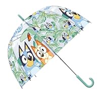Kids Licensing - Transparent Umbrella 46 cm, Bell Type for Children 46 cm Bluey