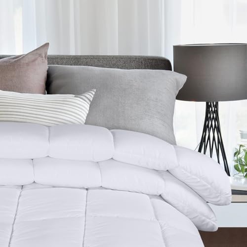 Image of Utopia Bedding Soft King Duvet Insert (Pack of 3) - 10.5 Tog Duvet with Corner Tabs - Box Stitched Down Alternative (King Bundle of 3, White)