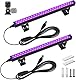 Barrina Schwarzlicht LED Strip, 10W 28cm USB Schwarzer Lichtbalken, Verstellbare Schwarzlichtlampe für Party, Körperfarben Halloween Dekorationen, Tragbare UV LED Schwarzlicht für Schlafzimmer, 2er