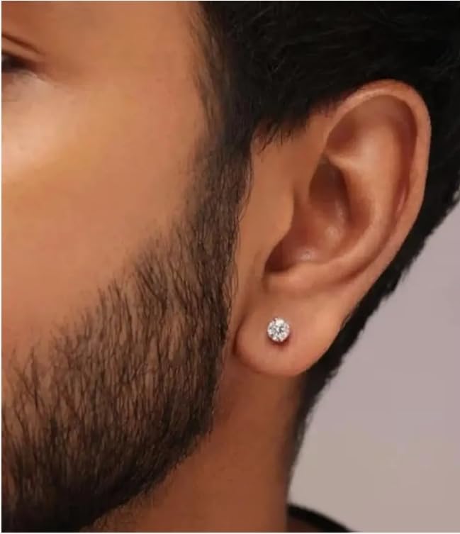 T TRENDY MART Classic Stud Earring for Men and Women, Golden Color, Fashionable Premium Style-image-19