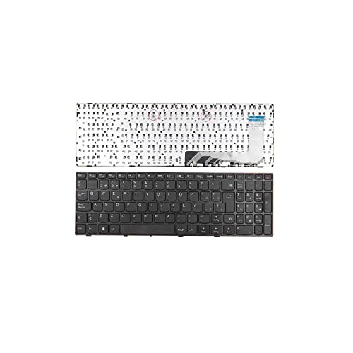 PORTATIL MOVIL - Teclado Compatible con Lenovo IDEAPAD 110-15ISK 110-17ACL 110-17IKB 110-17ISK Negro Frame Negro WIN8