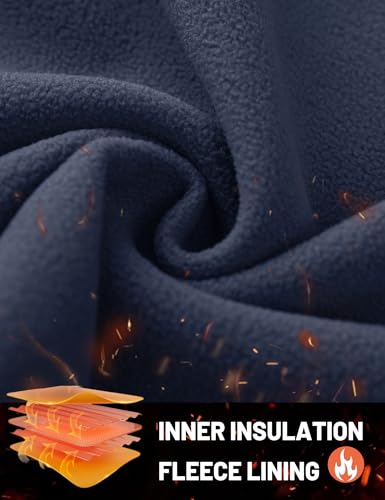 TACVASEN Men's Winter Tactical Pants Fleece Lined Cargo Hiking Pants Stretch Water Resistant Outdoor Softshell Pants4