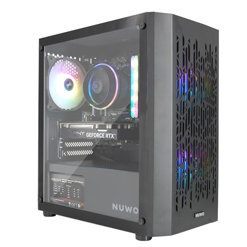 EXTREMEBIT Gaming PC Computer da Gioco Assemblato, Processore Core i7-12700F, Scheda Video RTX 5060 8GB GDDR7, Memoria RAM 32GB, Disco SSD 1TB, Win 11 Pro - Nero