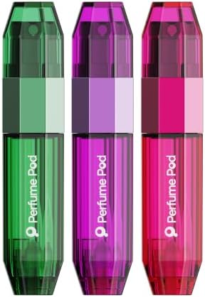 Perfume Pod ICE Travel Perfume Atomizer Bundle, 3 Pack, Green, Purple and Hot Pink image 2