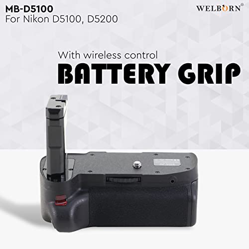 Image of WELBORN MB-D5100 Battery Grip for Nikon D5100 /D5200 with IR Remote