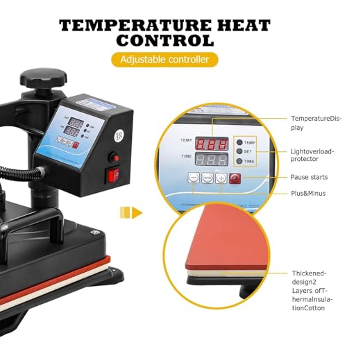 Heat Press Machine 29x38cm para transferencia térmica miniatura 2