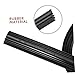 LIFKOME 2Pcs Durable Rubber Windscreen Wiper Strips Easy to Install Car Wiper Rubber Stripe for Front Windshield Black Color for Efficient Rain Removal