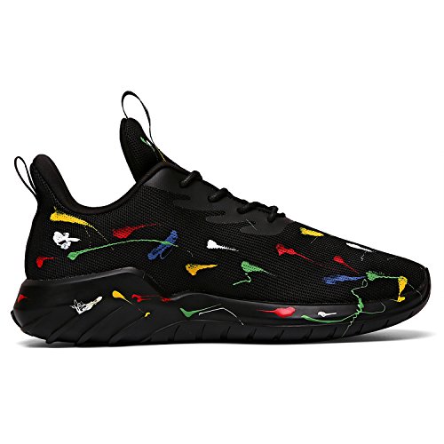 Soulsfeng Kids Tennis Shoes Lightweight Breathable Boys Running Shoe Fashion Walking Sneakers For Girls Black Little Kid 1 #TOP3