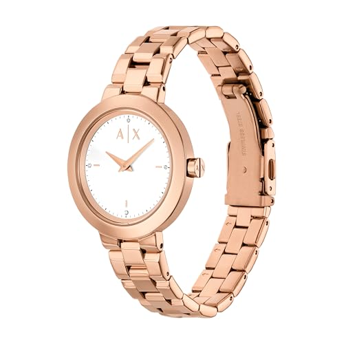 Image of Armani Exchange Rose Gold Watch Set AX7175SET