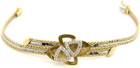 18K Yellow and White Gold Bracelet