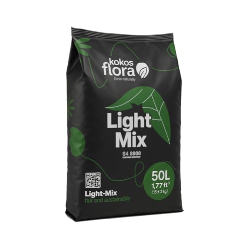 Kokosflora Lightmix 50L Lockere vorgedüngte Erde für optimales Pflanzenwachstum