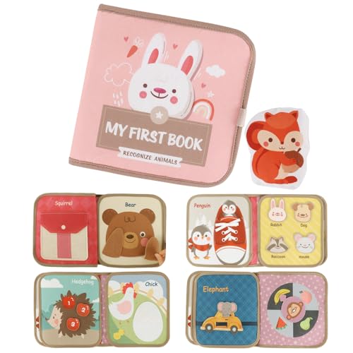 Image of Little Dreams Soft Cloth Books - Activity, Sensory, Quiet Books for Baby Boys & Girls, Toddlers & Infants