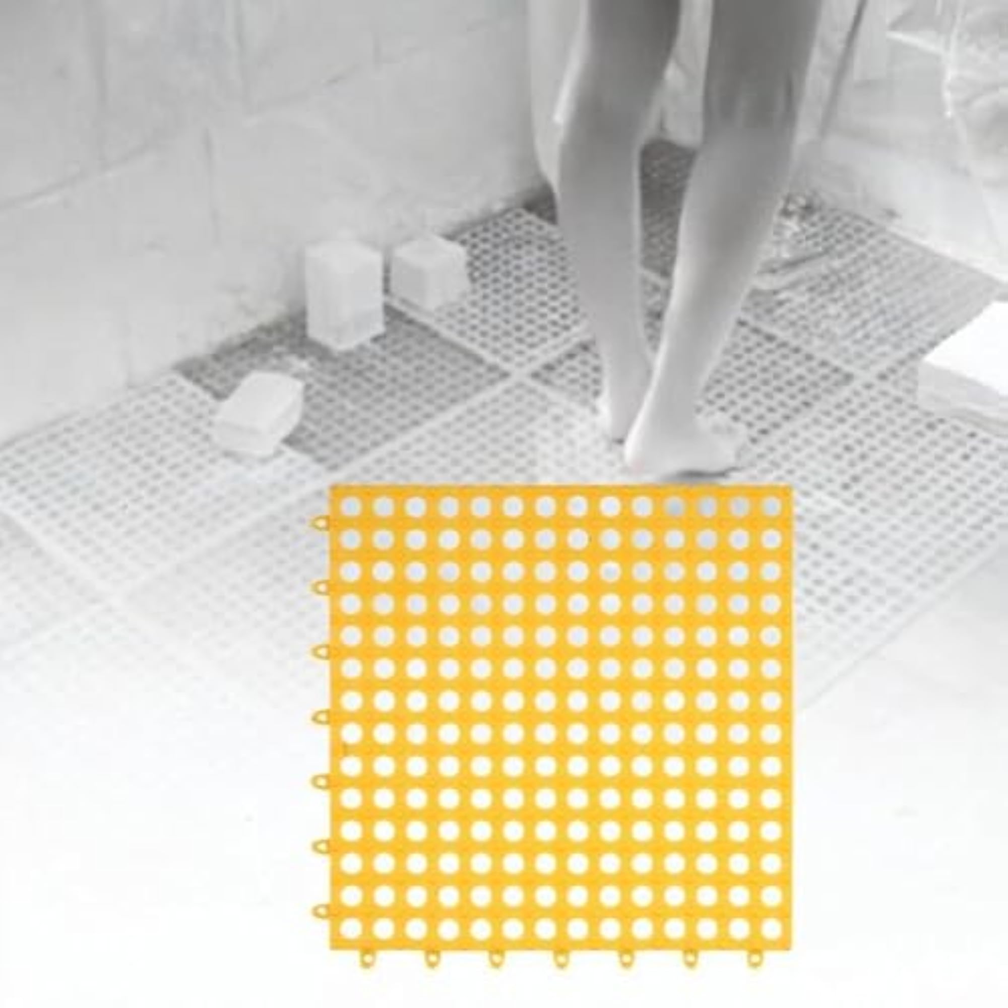 Versatile Non-Slip Bath Mat Cushion, Yellow