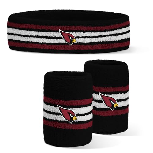 Image of For Bare Feet NFL Officially Licensed Team Logo Headband & Wristband Combo Pack Team Color OSFM