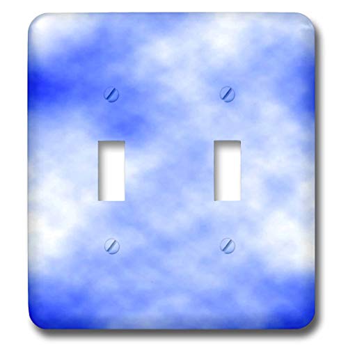 Interruptor doble para pared con estampado de nubes y mecanismo de encendido 2