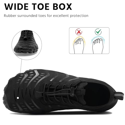 Image of EWUHA Barefoot Shoes Womens Mens Footwear for Walking Hiking with Wide Toe Box,Healthy & Non-Slip,Breathable Barefoot Vitality Water Shoes for Beach Pool Swim Outdoor (Unisex)